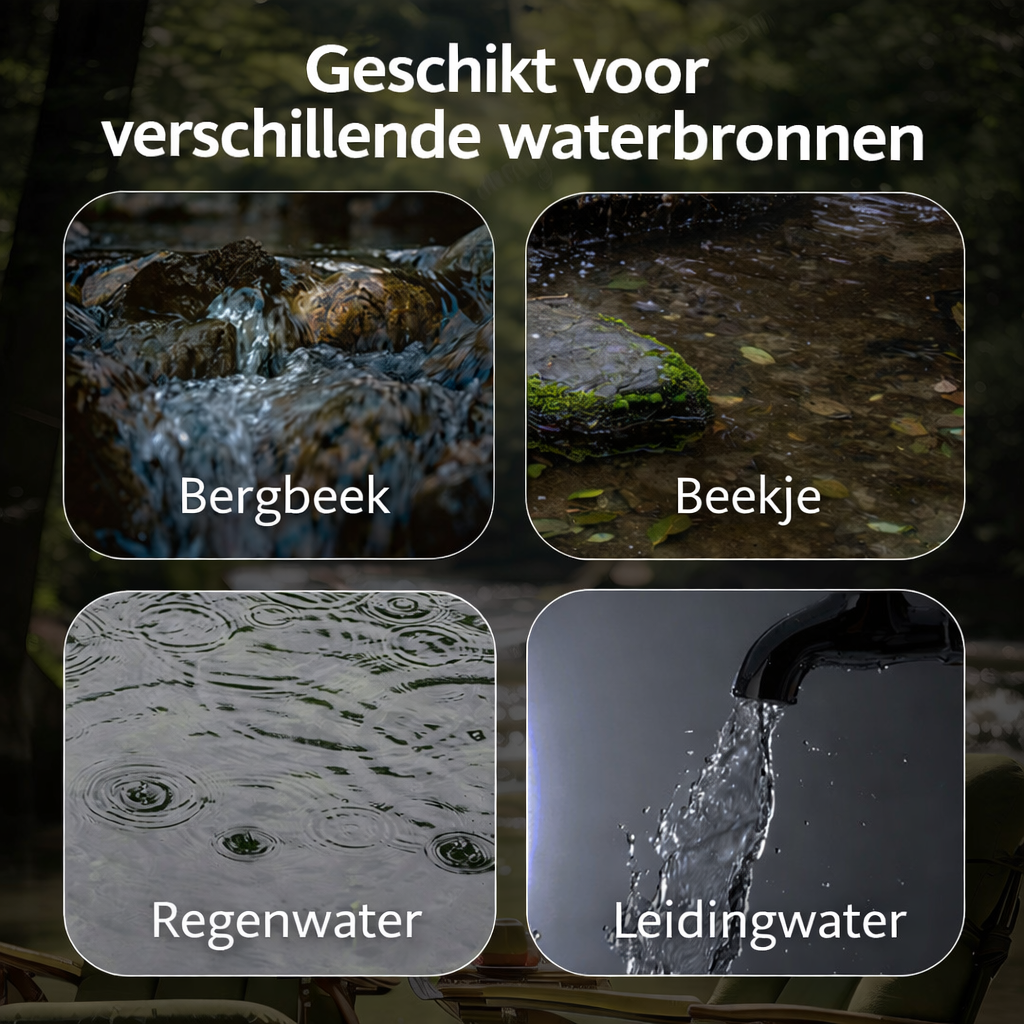 Draagbaar Waterfilter| Noodwaterzuivering