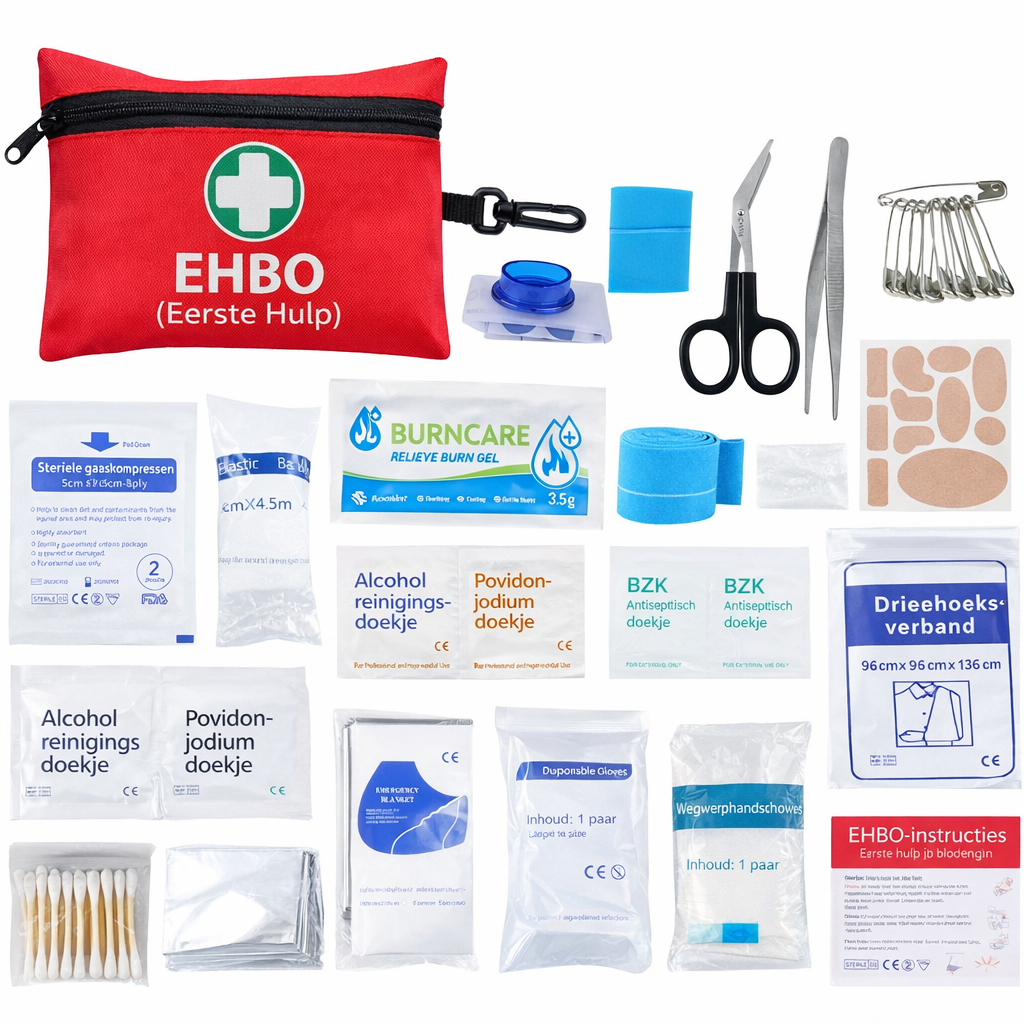 Compacte EHBO-Set voor Auto & Outdoor – 75-delig Noodpakket
