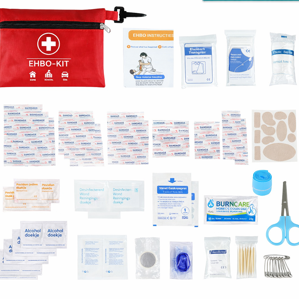 Compacte EHBO-Set voor Auto & Outdoor – 75-delig Noodpakket