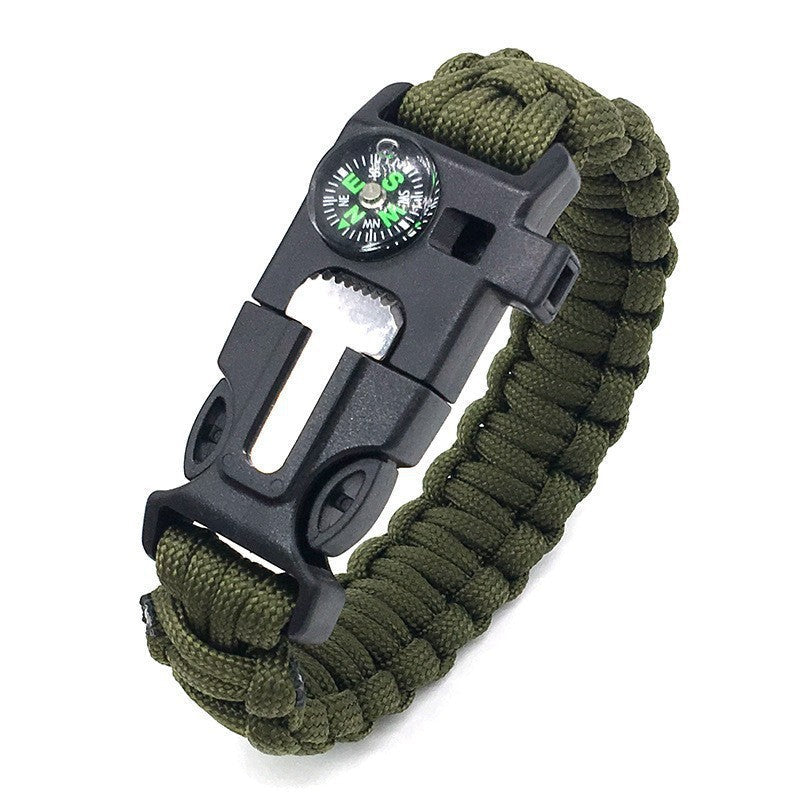 5-in-1 Paracord Survival Armband | Nood & Outdoor