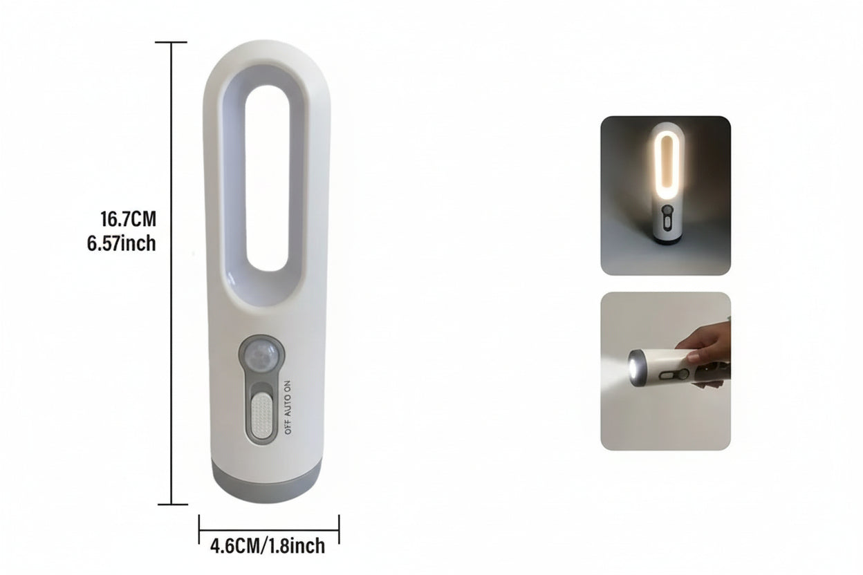 Oplaadbare Bewegingssensor Nachtlamp | Draagbare Witte LED Lamp