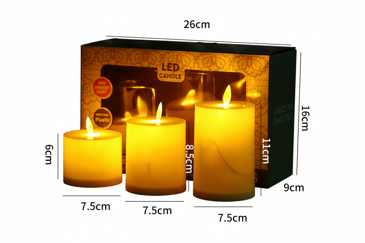 LED Kaarsen Met Realistische Vlam | Veilig & Sfeervol Sfeerlicht