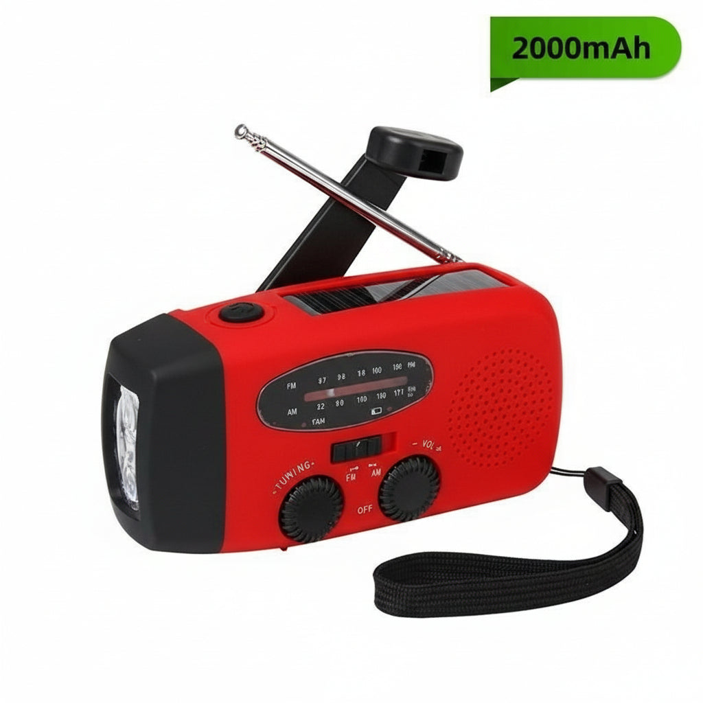 Noodradio Met Solar Opladen & Powerbank | Handcrank Radio Voor Noodsituaties