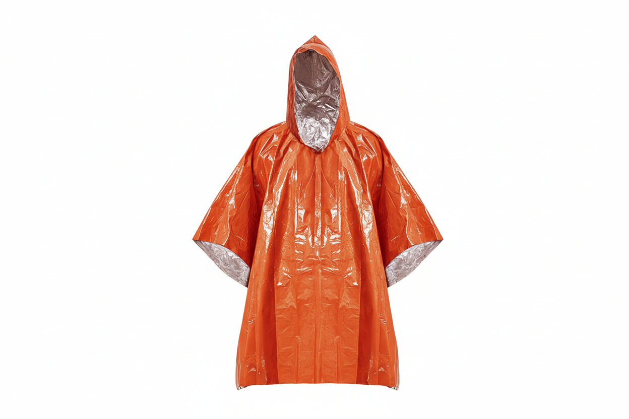 Noodregenponcho Met Thermische Isolatie | Outdoor & Survival