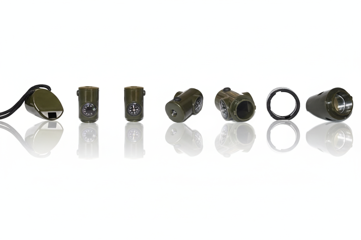 Multifunctionele Noodfluit 7-in-1 | Compact Survivalhulpmiddel